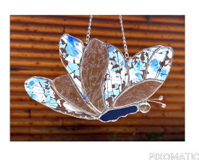 Blue Butterfly Suncatcher