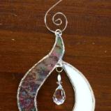 Abstract White & Clear Suncatcher