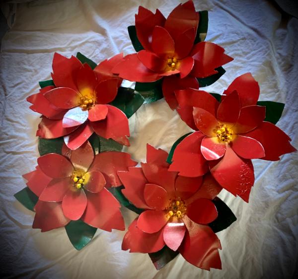 Poinsettia Wreath