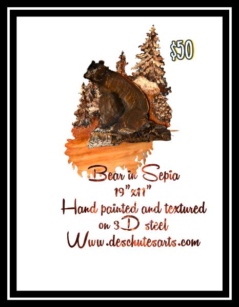 BEAR In Sepia 3D